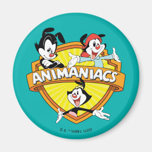 Imã Animaniacs Warner Brothers & Sister WB Shield