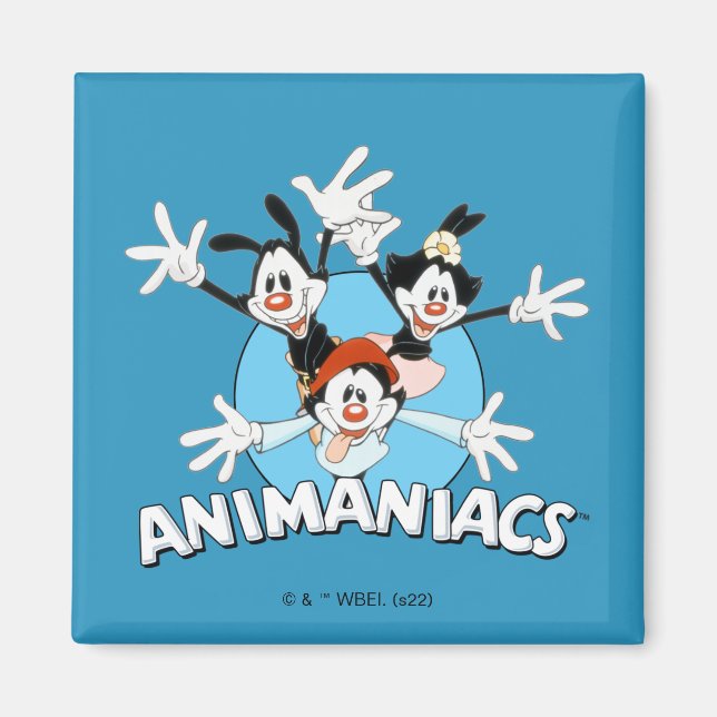 Imã Animaniacs | Warner Siblings Wide Arms Graphic (Frente)