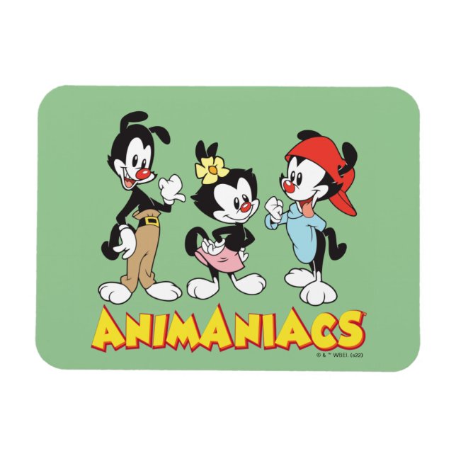 Ímã Animaniacs | Yakko, Dot e Wakko Permanente (Horizontal)