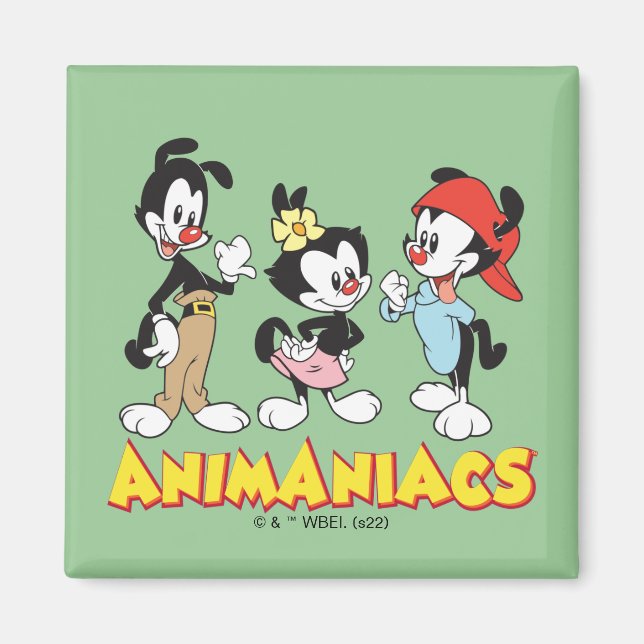 Imã Animaniacs | Yakko, Dot e Wakko Permanente (Frente)