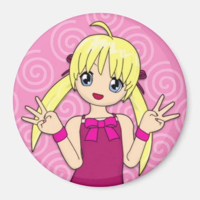 Imã Anime Birthday Magnet (Frente)