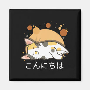 Imã Anime de Gato Kawaii Garotas-Presente Japonesas Es