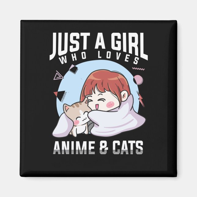 Imã Anime e Cats Otaku Japonês (Frente)