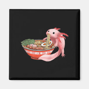 Imã Anime Kawaii Cute Axolotl Japonês Ramen Noodles A