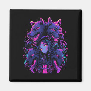 Imã Anime Manga Cyberpunk Aestética Techwear Harajuku