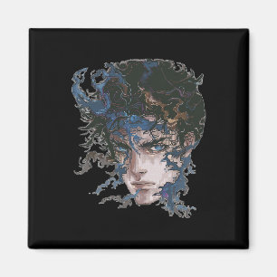 Imã Anime Manga Motif Blue-eye Art Anime