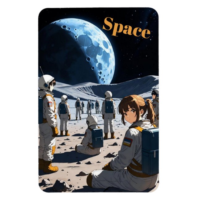 Ímã Anime no Espaço (Vertical)