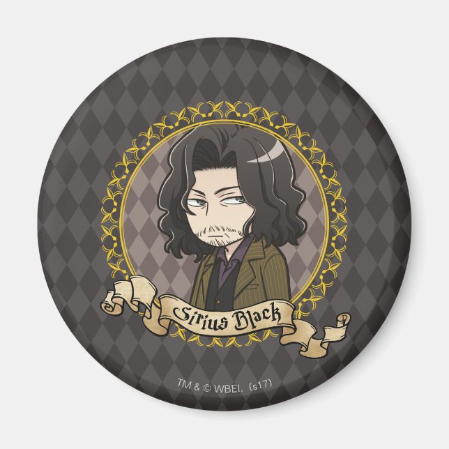 Imã Anime Sirius Black (Frente)