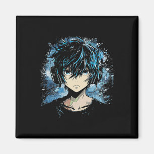 Imã Anime Trabalho de arte do Fone de Ouvido do Anime