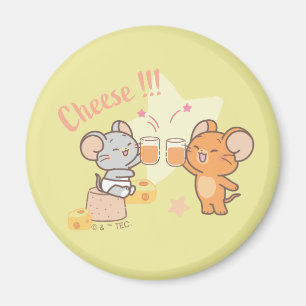 Imã Anime Tuffy e Jerry Cheers para Queijo