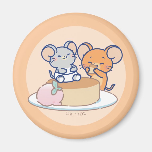 Imã Anime Tuffy e Jerry Cheesecake (Frente)