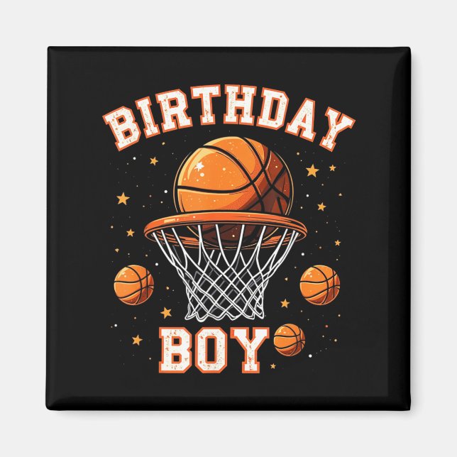Imã Aniversariante Basquete Aniversário (Frente)