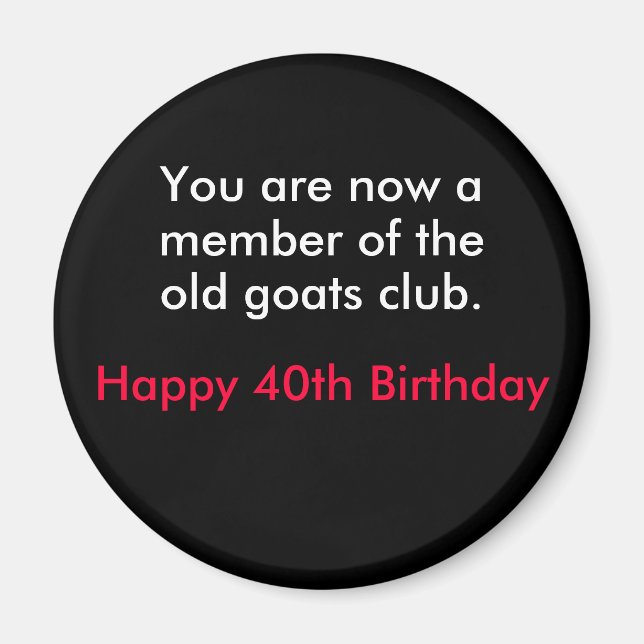 Imã aniversário (Frente)