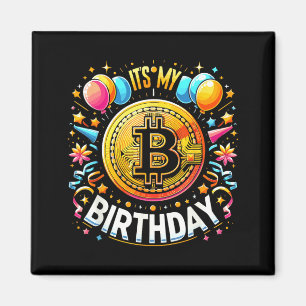 Imã Aniversário Btc Cripto Aniversário Bitcoin B-Day H