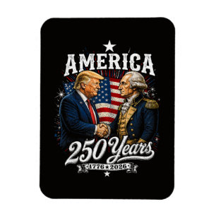 Ímã Aniversário da América 250º Trump Washington