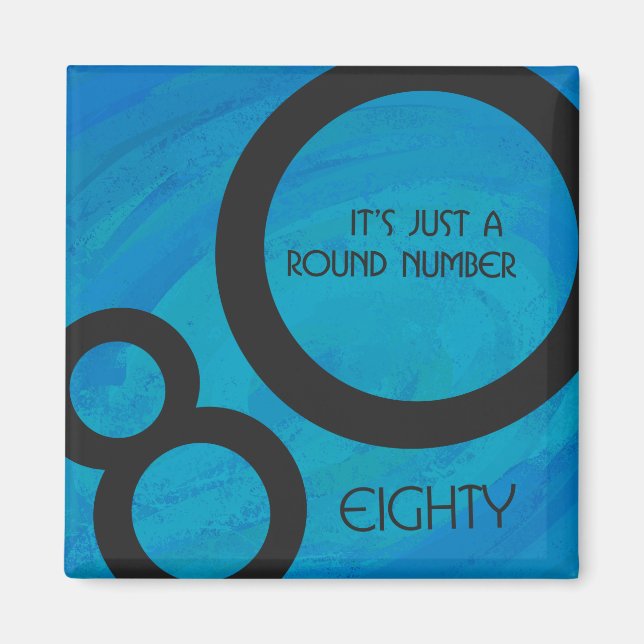 Imã Aniversário da Década Azul 80 (Frente)