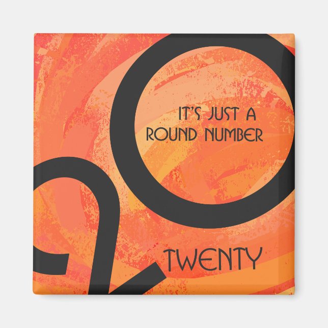 Imã Aniversário da Década de Laranja (Frente)