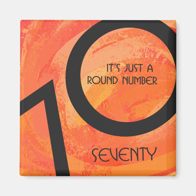 Imã Aniversário da Década Orange 70 (Frente)