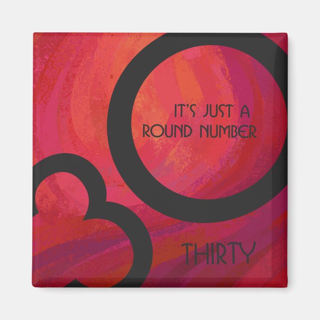 Imã Aniversário da Década Vermelha 30 (Frente)