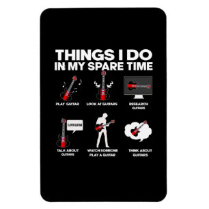 Ímã Aniversário da Música Guitarrista Viciada por Guit