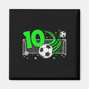 Imã Aniversário de 10 anos de futebolista de 10 anos d