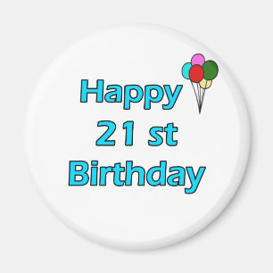 Imã Aniversário de 21 anos feliz