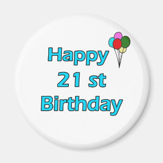 Imã Aniversário de 21 anos feliz