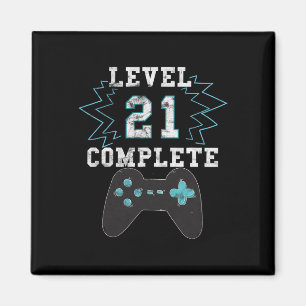 Imã aniversário de 21 anos Video Game Humor Tee Funny