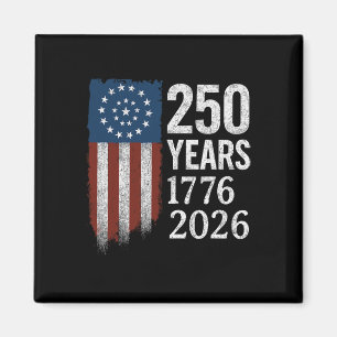 Imã Aniversário de 250 Anos 1776–2026 Bandeira America
