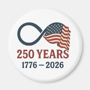 Imã Aniversário de 250 Anos 1776-2026 Patriótico dos E