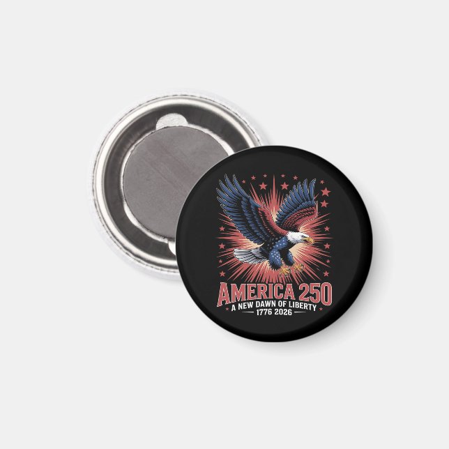 Imã Aniversário de 250 anos da América (Front/Back)