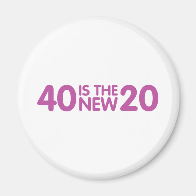 Imã aniversário de 40 anos (Frente)