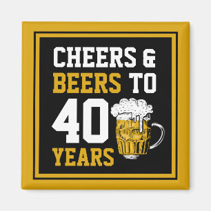 Imã aniversário de 40 anos para 40 anos 