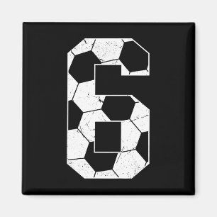 Imã Aniversário de 6 anos do menino jogador de futebol