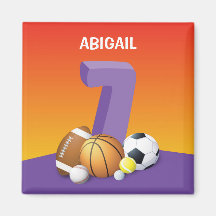 Aniversário de 7 anos da menina Bolas Esportivas