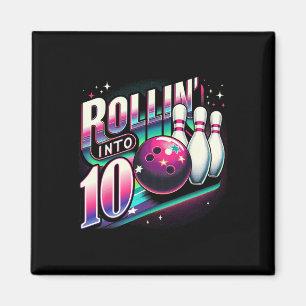 Imã Aniversário de Boliche Rolando Em 10 Festa 10º Ani