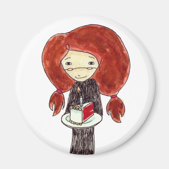 Imã Aniversário de Bolo (Frente)