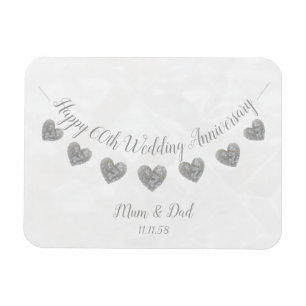 Ímã Aniversário de casamento da mãe & do pai do