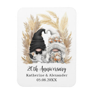 Ímã Aniversário de Casamento de 20 do Gnomas Pampas Gr