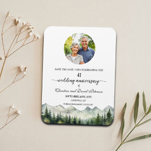 Ímã Aniversário de Casamento de 41 Anos Mountain Pine
