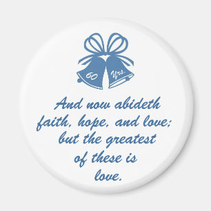 Imã Aniversário de casamento de 60 anos