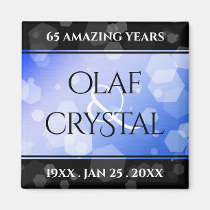 Imã Aniversário de Casamento do Elegante 45º Sapphir