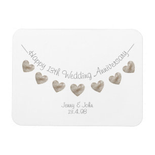 Ímã Aniversário de casamento do laço