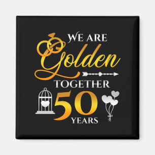 Imã Aniversário de Casamento Masculino 50 Anos Juntos 