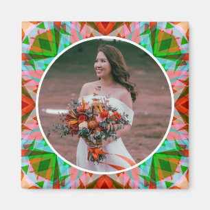 Imã Aniversário de Casamento Verde Vermelho de Natal P