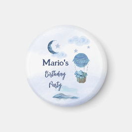 Imã Aniversário de elefantes da Lua Azul