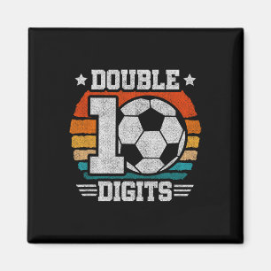 Imã Aniversário de Futebol - Dígitos Duplos 10 Anos -