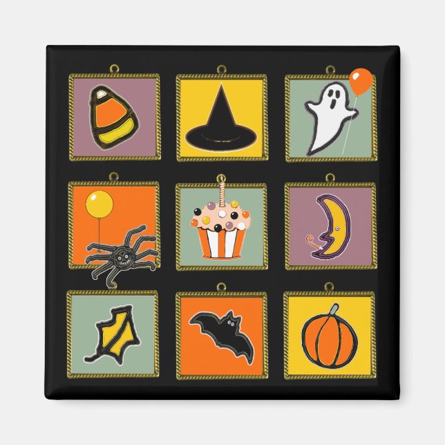 Imã Aniversário de Halloween (Frente)