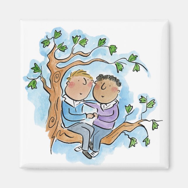 Imã Aniversário de Madeira (Frente)