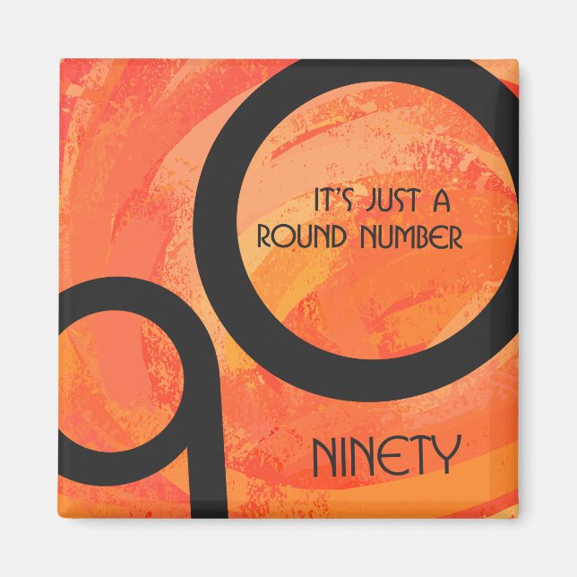 Imã Aniversário do 90 da Década de Laranja (Frente)